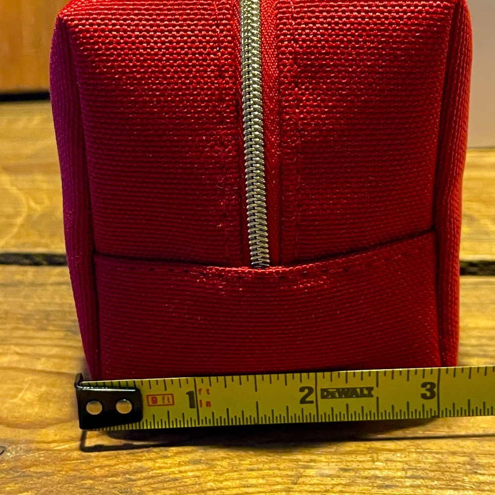Dior Red Canvas Cosmetic Pouch - Picture 5 of 6